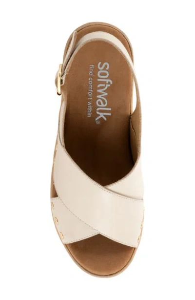 Softwalk Florence Platform Sandal In Neutral