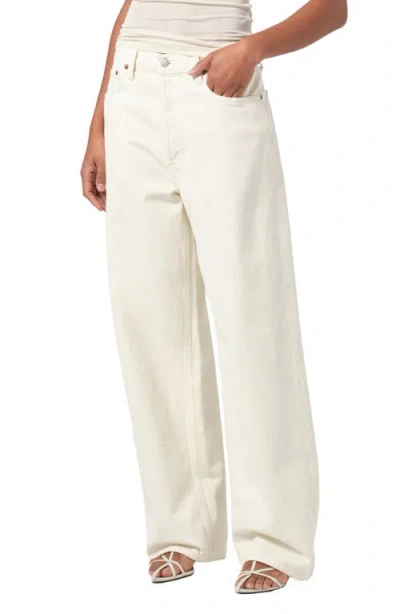 Agolde Dame Wide Leg Jeans In Solar