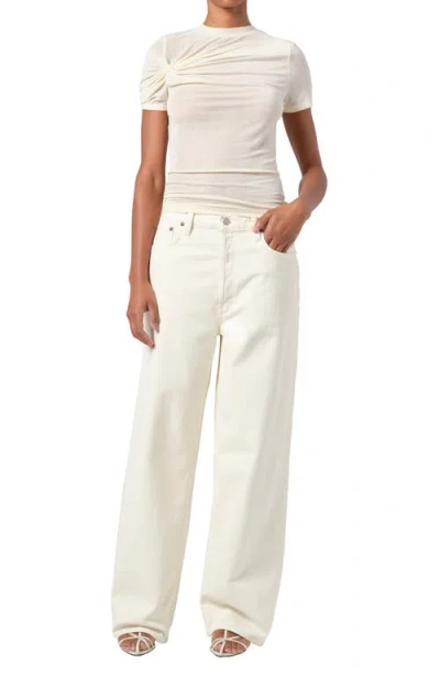 Agolde Dame Wide Leg Jeans In Solar