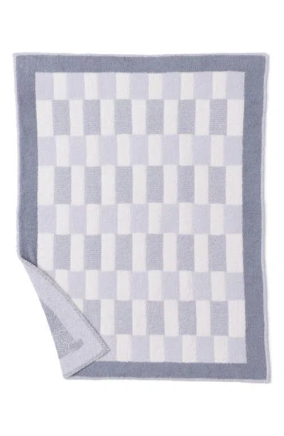 Barefoot Dreams Check Stroller Blanket In Platinum Multi