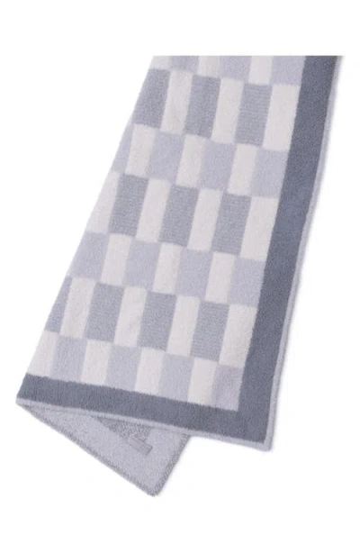 Barefoot Dreams Check Stroller Blanket In Platinum Multi