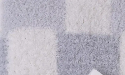 Barefoot Dreams Check Stroller Blanket In Platinum Multi