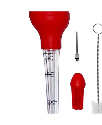 Berghoff Essentials Set Of 5 Turkey Baster In Red