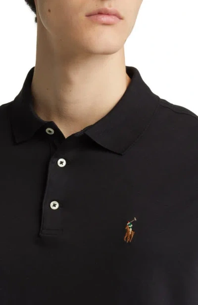 Polo Ralph Lauren Men's Slim Fit Short Sleeve Polo Shirt In Polo Black