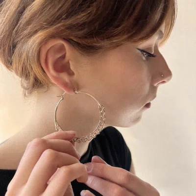 Astor & Orion Calla Hoops In Silver