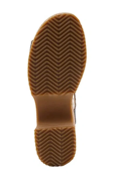 L'artiste By Spring Step Halena Platform Sandal In Black Multi