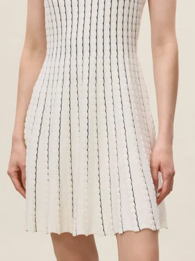 Rebecca Taylor Dorothy Knit Mini Dress In Ivory In Neutral