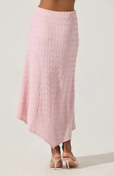 Astr The Label Smock Asymmetric Skirt In Pink