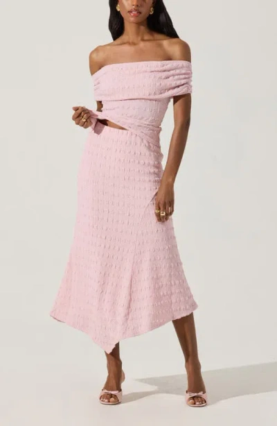 Astr The Label Smock Asymmetric Skirt In Pink