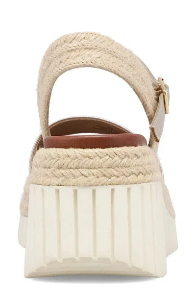 Mia Women's Yanis Round Toe Wedge Sandals In Gold