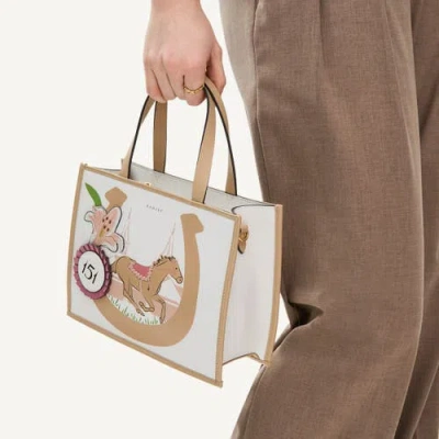 Radley Kentucky Derby Spring 2025 Small Open Top Satchel Bag In Chalk