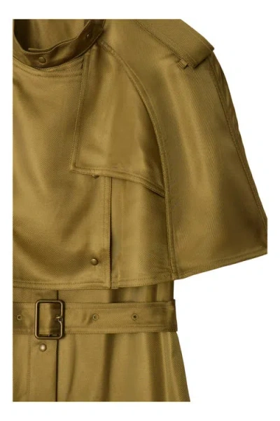 Burberry Midikleid Im Trenchcoat-stil In Brown