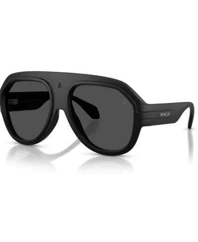 Moncler Sunglasses In Matte Black