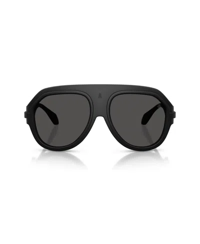 Moncler Sunglasses In Matte Black