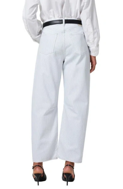 Citizen Of Humanity Miro Rework Relaxed Jeans In Marine Stripe In White