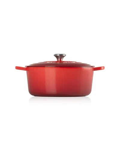 Le Creuset 9-qt. Signature Enameled Cast Iron Round Dutch Oven In Cerise