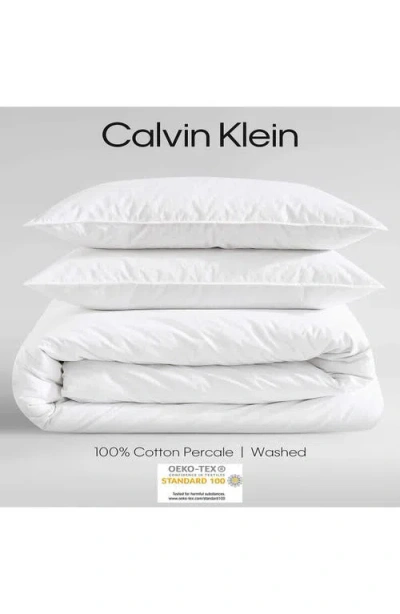 Calvin Klein Washed Percale Comforter & Sham Set In White