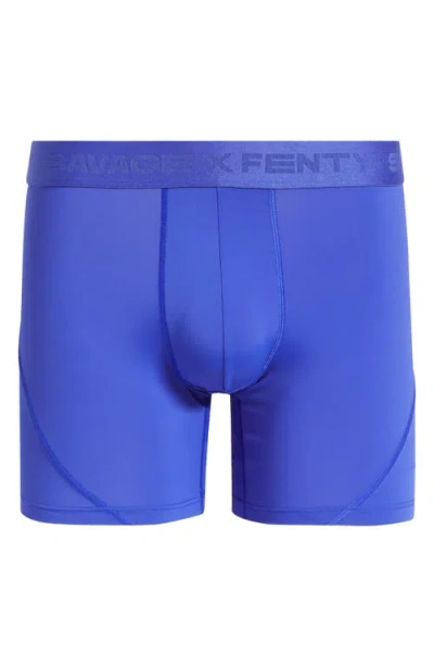 Savage X Fenty Shadow Fit Long Boxer Briefs In Gemstone Blue