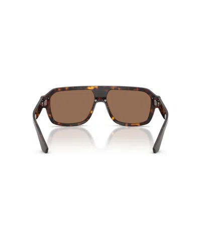 Dolce & Gabbana Tortoiseshell-pattern Logo-plaque Sunglasses In Brown