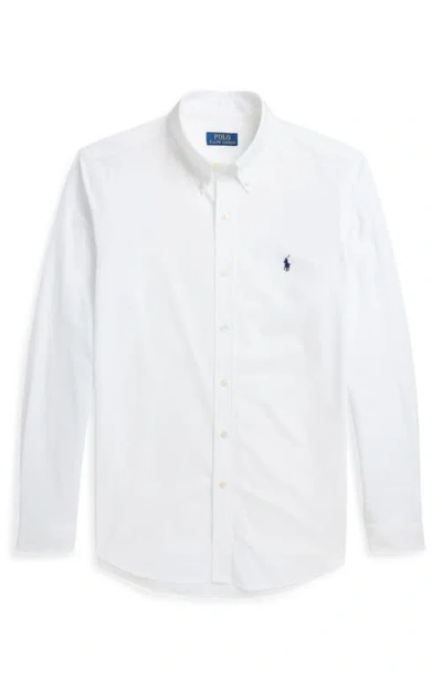 Polo Ralph Lauren Classic Pony Logo Oxford Shirt In White