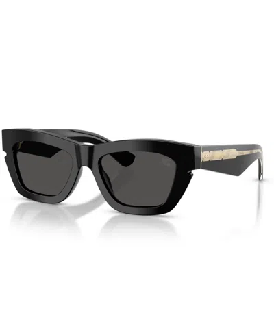 Burberry Eyewear Rectangular Frame Sunglasses In Black