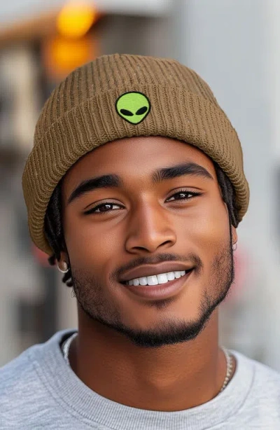 Dalix Alien Watch Cap In Tan