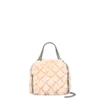 Stella Mccartney Pink Falabella Quilted Alter Fur Mini Tote In Rose