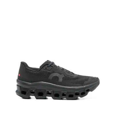 On Running Womens Black Black Cloudmonster Void Mesh Low-top Trainers
