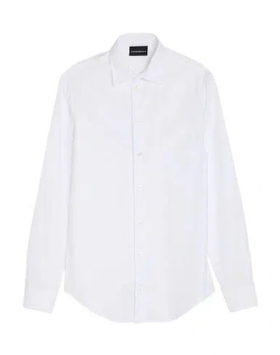 Emporio Armani Shirt Linen Collar Button-down In White