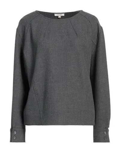 Gigue Woman Top Grey Size 12 Recycled Polyester, Viscose, Wool, Elastane In Grey