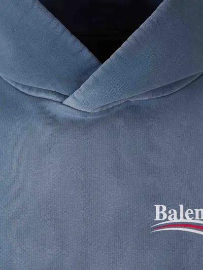 Balenciaga Sweatshirt In Blue