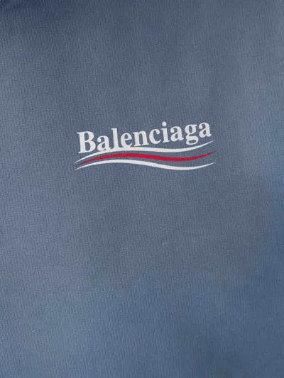 Balenciaga Sweatshirt In Blue