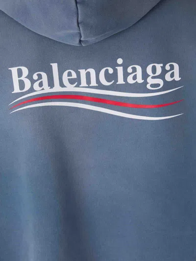 Balenciaga Sweatshirt In Blue