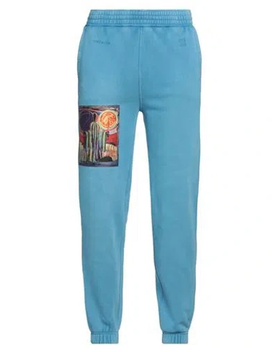 Givenchy Man Pants Azure Size L Cotton In Blue