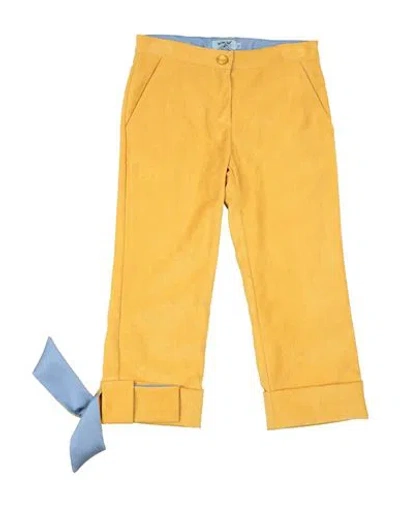 Mimisol Toddler Girl Pants Yellow Size 6 Polyester, Nylon, Elastane, Viscose, Silk In Yellow
