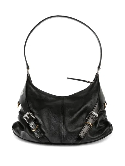 Givenchy Strap Buckle D-ring Shoulder Bag In Black
