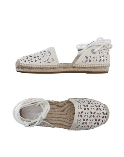 Shop Michael Michael Kors Espadrilles In Ivory