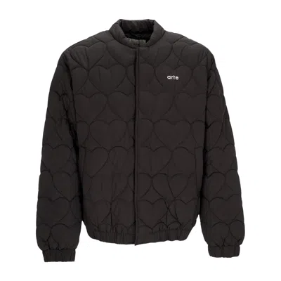 Arte Heart Jacket Men's Down Jacket Black In Black