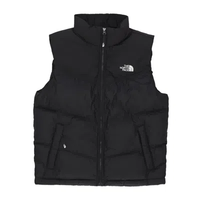 The North Face Retro Puffer Vest High Collar In Black