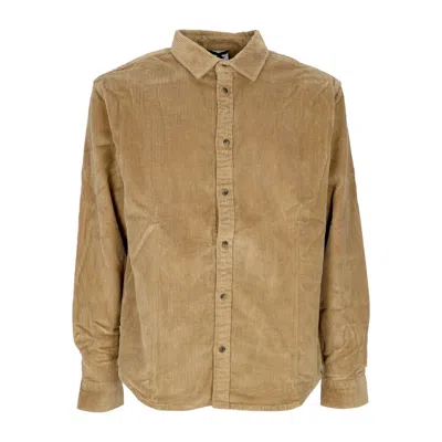 Element Shirt Long Sleeves Tree Icon Cord Khaki In Brown