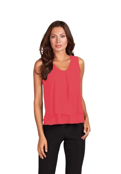 Frank Lyman Basic Tank In Fire In Red