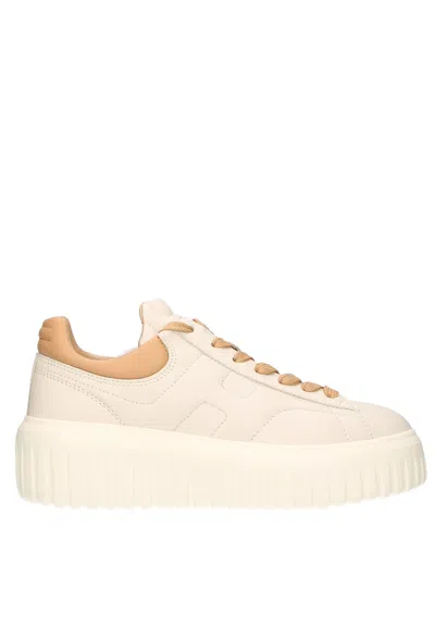 Hogan Chunky Sole Sneakers With Contrast Heel Tab In Multicolor