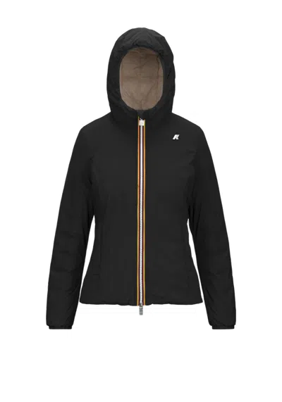 K-way Le Vrai Claude 3.0 Packable Raincoat In Black