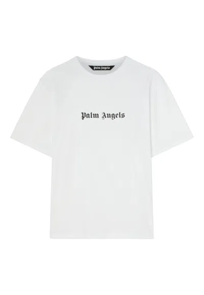 Palm Angels White Cotton T-shirt