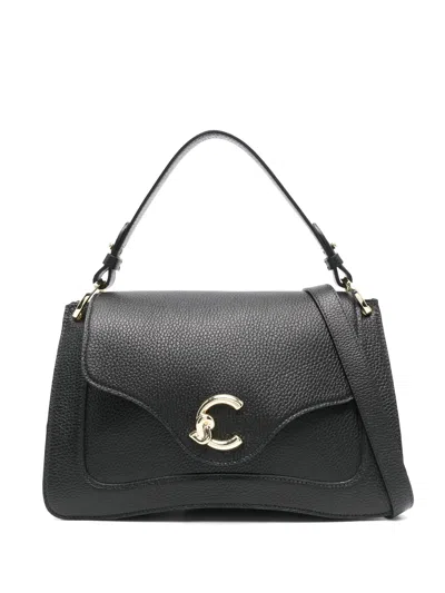 Coccinelle Handbag Grained Leather In Nero
