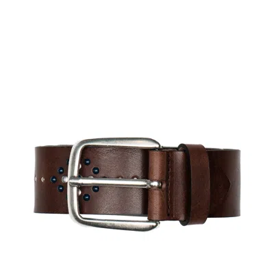 Uniform Belt Leather Belt Cognac In Brown