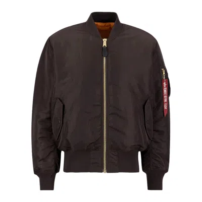 Alpha Industries Alpha Ma-1 Flight Jacket Espresso In Brown