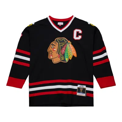 Mitchell And Ness Blue Line Chris Chelios Chicago Blackhawks Dark Alternate 1997 Jersey In Red