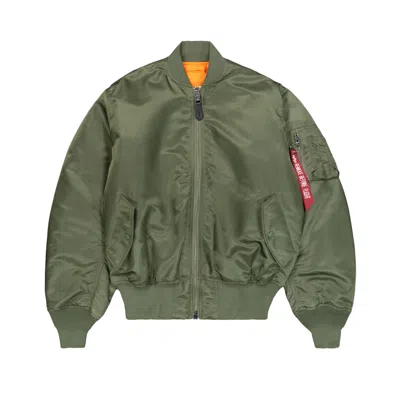 Alpha Industries Men S Ma-1 Tt Two Tone Bomber Jacket Sage In Green