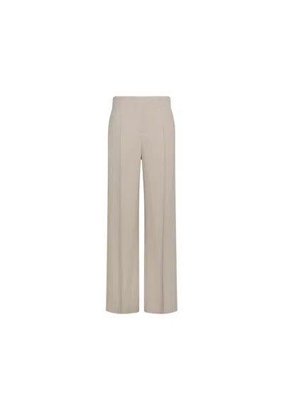 Seventy Wide Pants With Double Dart In Gabardine In Other